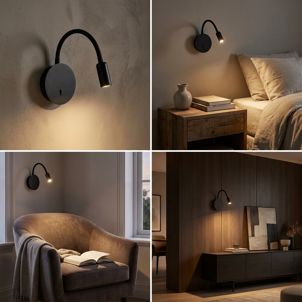 Modern LED Lamp with 360-degree Adjustable Light lifestyle image - Higgsfield lux20v1 - a15