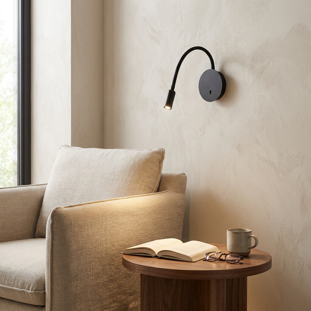 Modern LED Lamp with 360-degree Adjustable Light lifestyle image - Higgsfield lux20v1 - a19