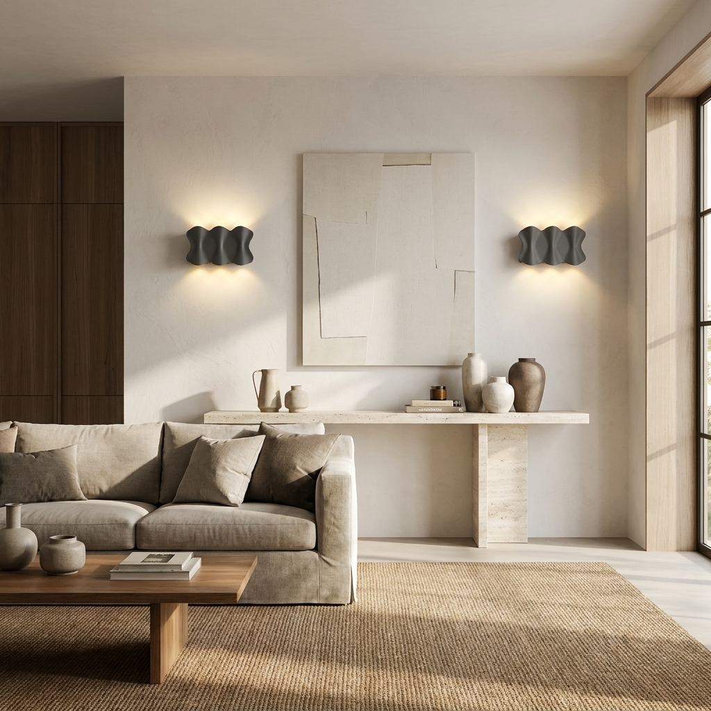Solara - Modern waterproof LED outdoor wall lights made of aluminum lifestyle image - Higgsfield lux20v1 - a5