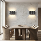 Solara - Modern waterproof LED outdoor wall lights made of aluminum lifestyle image - Higgsfield lux20v1 - a7