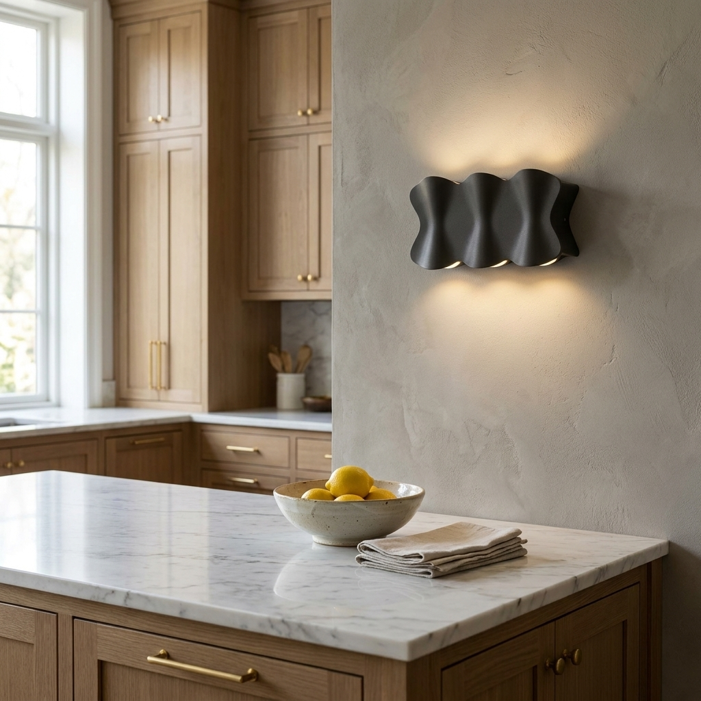 Solara - Modern waterproof LED outdoor wall lights made of aluminum lifestyle image - Higgsfield lux20v1 - a10