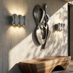 Solara - Modern waterproof LED outdoor wall lights made of aluminum lifestyle image - Higgsfield lux20v1 - a16