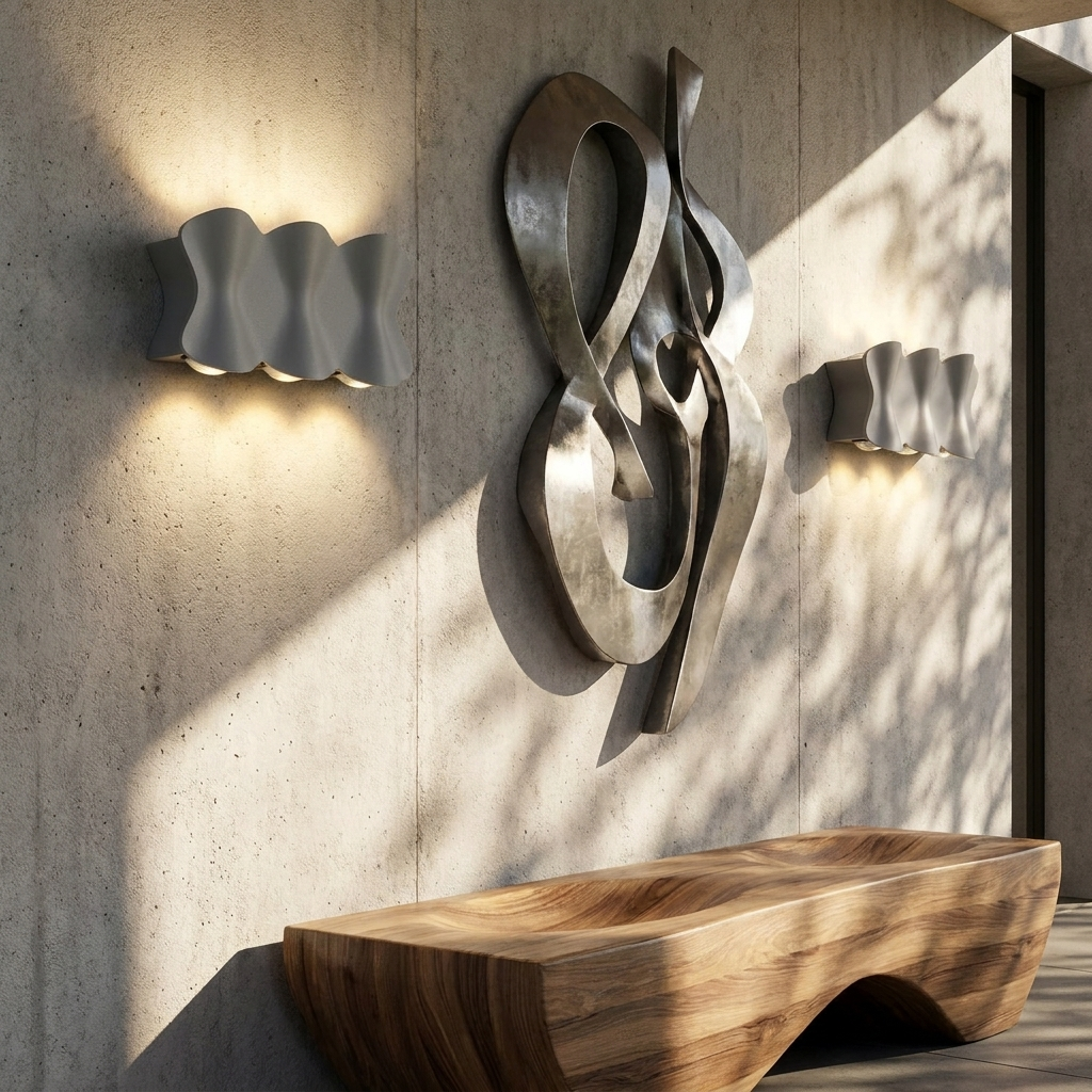 Solara - Modern waterproof LED outdoor wall lights made of aluminum lifestyle image - Higgsfield lux20v1 - a16