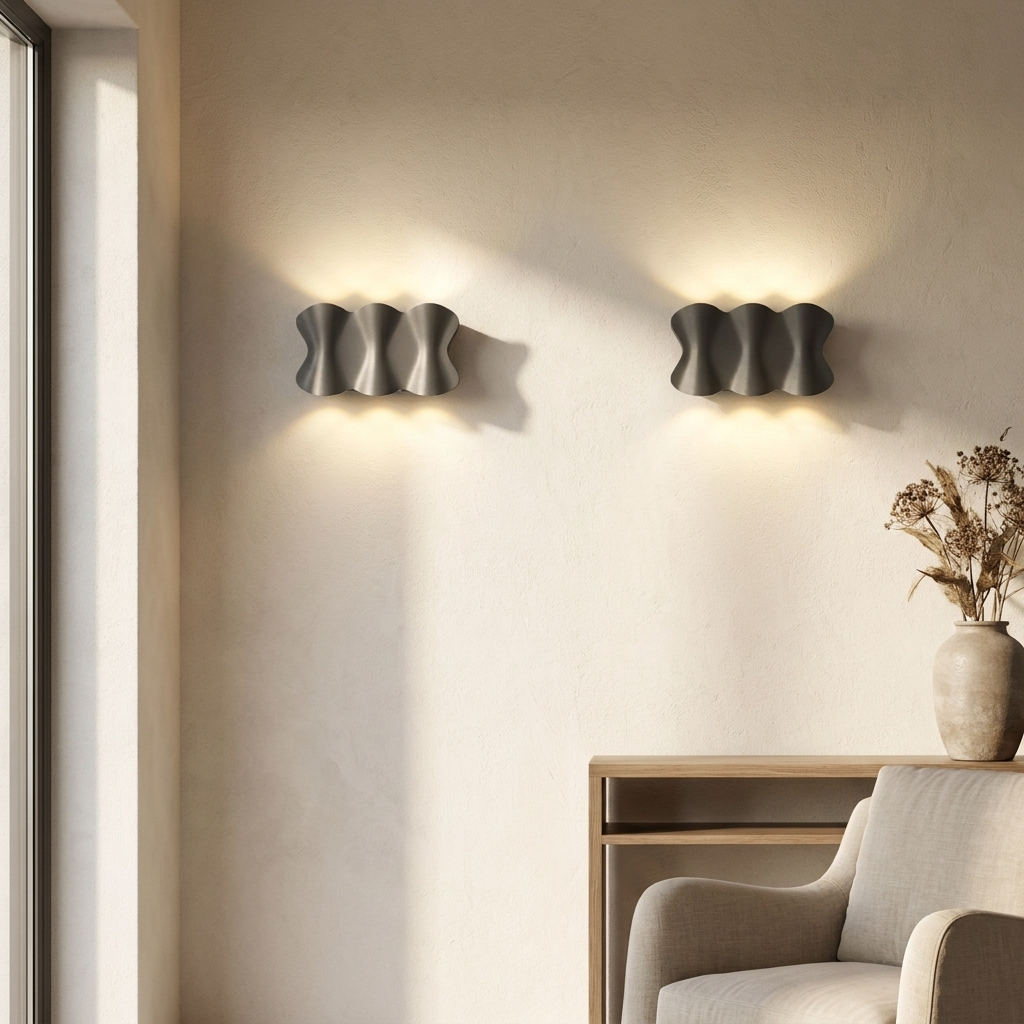 Solara - Modern waterproof LED outdoor wall lights made of aluminum lifestyle image - Higgsfield lux20v1 - a17