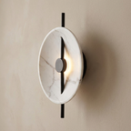 Nordic Round Resin Wall Ligh lifestyle image - Higgsfield lux20v1 - a2