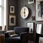 Nordic Round Resin Wall Ligh lifestyle image - Higgsfield lux20v1 - a6