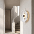 Nordic Round Resin Wall Ligh lifestyle image - Higgsfield lux20v1 - a11