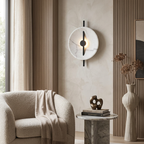 Nordic Round Resin Wall Ligh lifestyle image - Higgsfield lux20v1 - a14