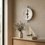 Nordic Round Resin Wall Ligh lifestyle image - Higgsfield lux20v1 - a19