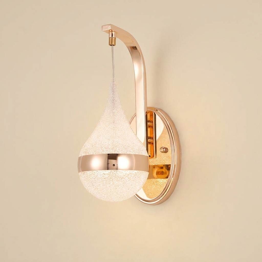Drop Shape Modern LED Wall Light lifestyle image - Higgsfield lux20v1 - a1