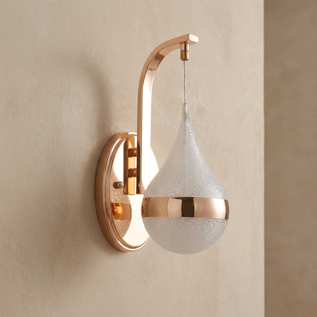 Drop Shape Modern LED Wall Light lifestyle image - Higgsfield lux20v1 - a2