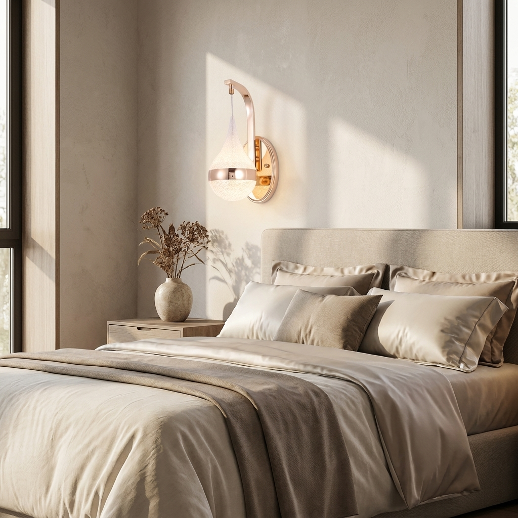 Drop Shape Modern LED Wall Light lifestyle image - Higgsfield lux20v1 - a8
