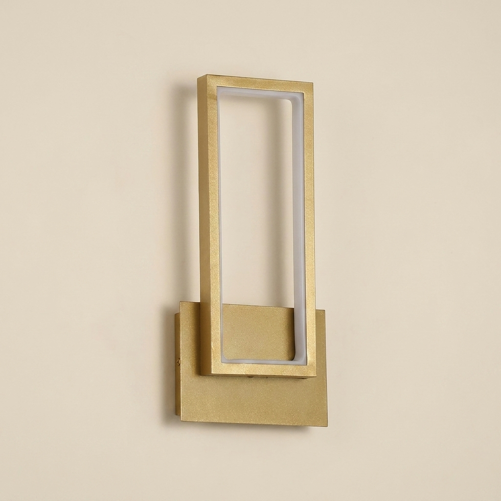 Luxurious Gold LED Light Minimalist Design lifestyle image - Higgsfield lux20v1 - a1