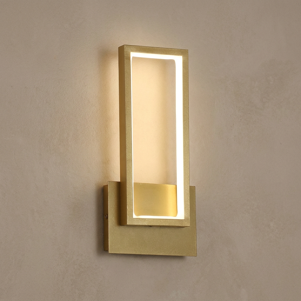 Luxurious Gold LED Light Minimalist Design lifestyle image - Higgsfield lux20v1 - a2