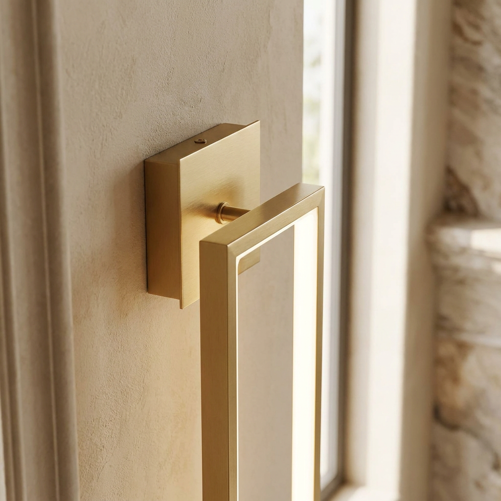 Luxurious Gold LED Light Minimalist Design lifestyle image - Higgsfield lux20v1 - a4