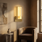 Luxurious Gold LED Light Minimalist Design lifestyle image - Higgsfield lux20v1 - a15