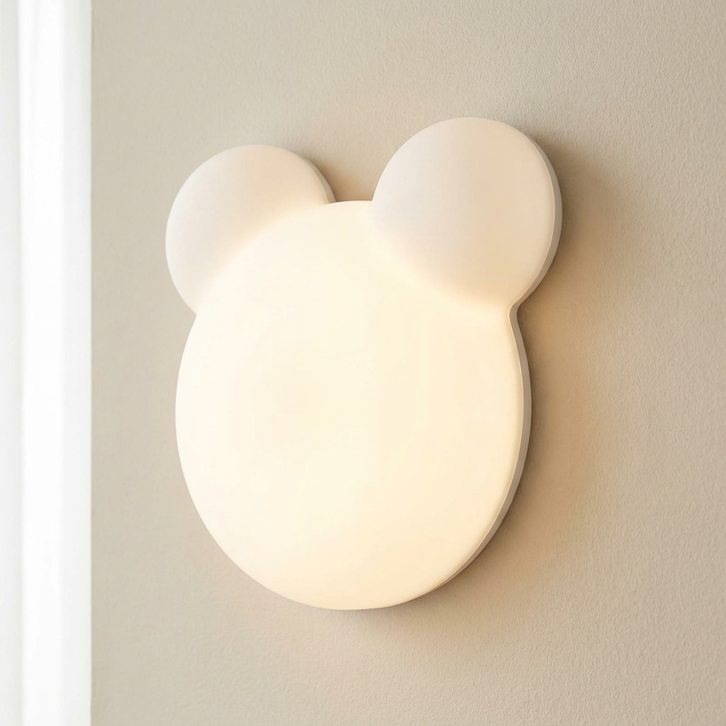 GlowUp - Cartoon Bear Shaped LED Wall Light lifestyle image - Higgsfield lux20v1 - a1