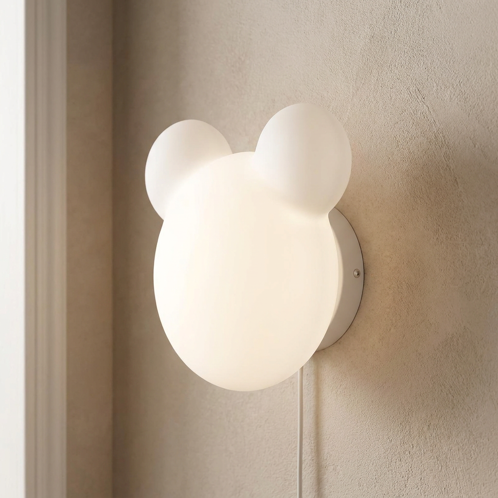 GlowUp - Cartoon Bear Shaped LED Wall Light lifestyle image - Higgsfield lux20v1 - a2