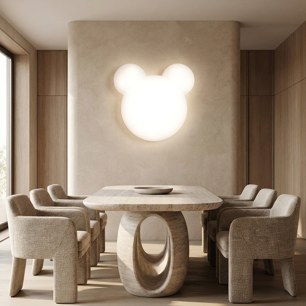GlowUp - Cartoon Bear Shaped LED Wall Light lifestyle image - Higgsfield lux20v1 - a7