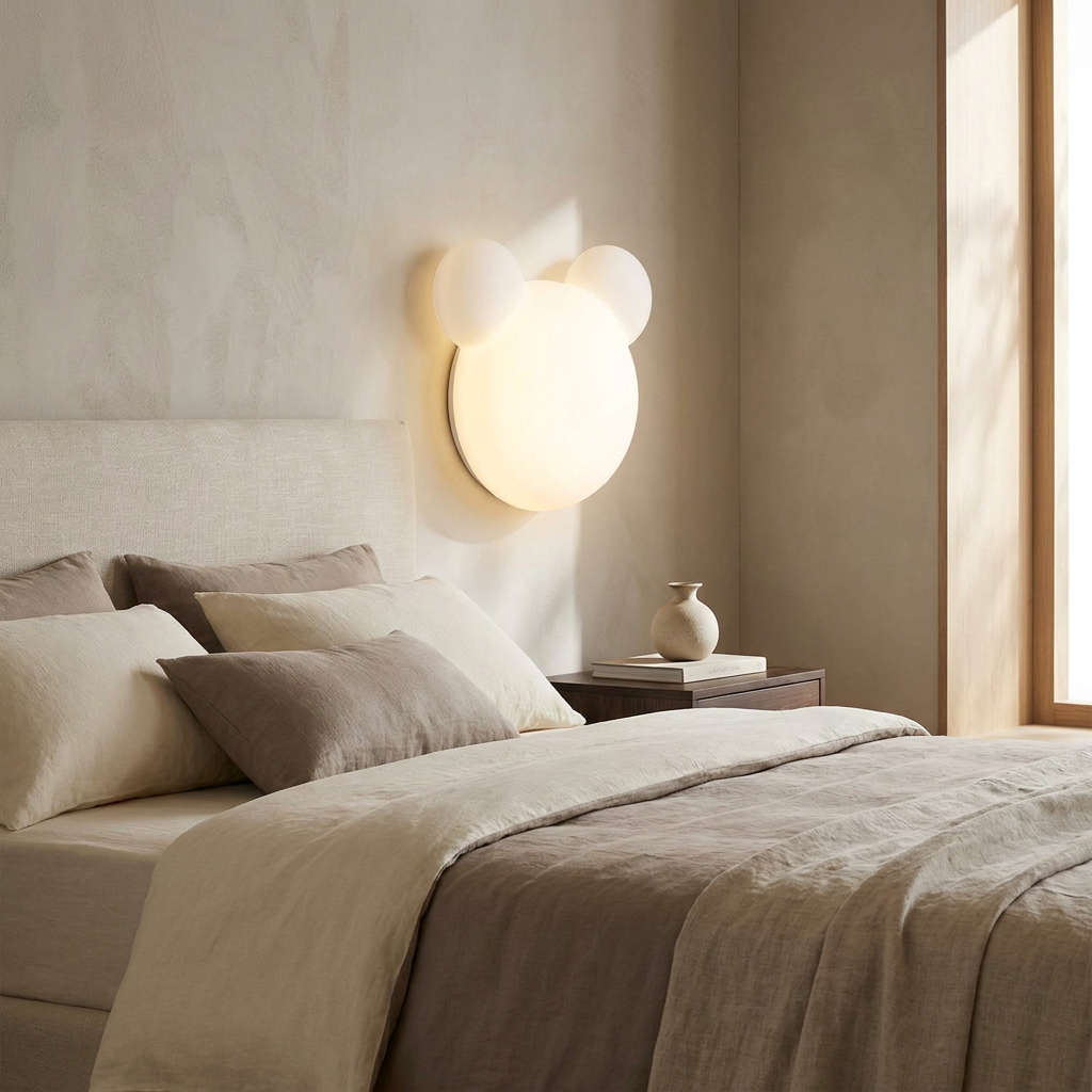 GlowUp - Cartoon Bear Shaped LED Wall Light lifestyle image - Higgsfield lux20v1 - a8