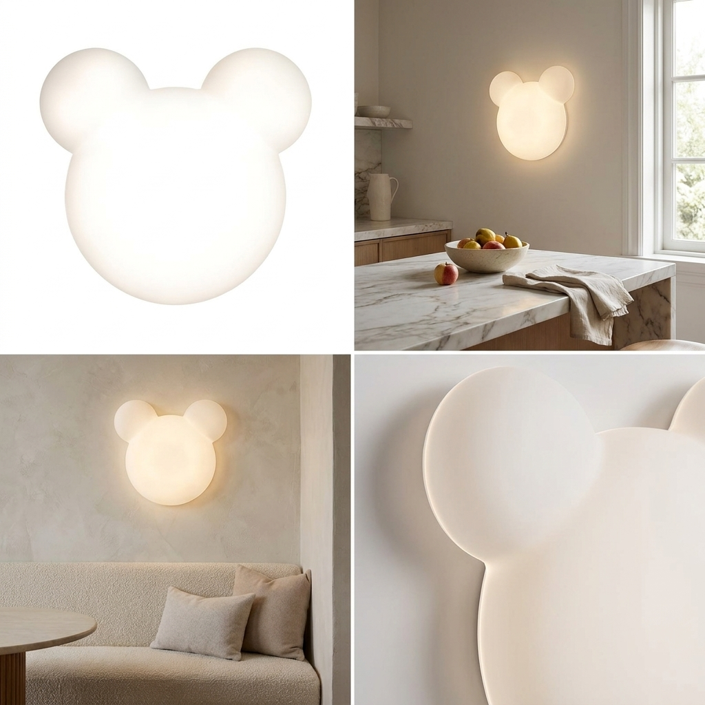 GlowUp - Cartoon Bear Shaped LED Wall Light lifestyle image - Higgsfield lux20v1 - a10