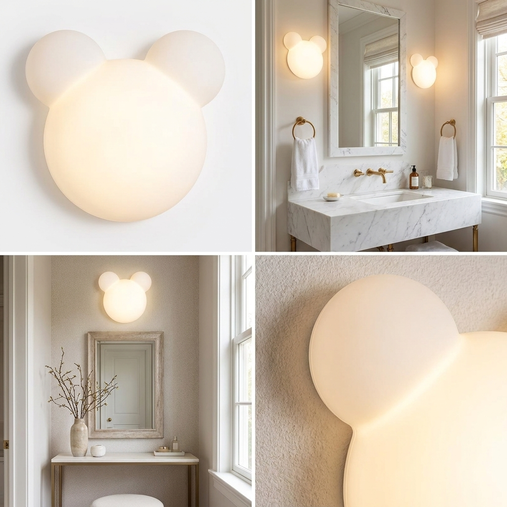 GlowUp - Cartoon Bear Shaped LED Wall Light lifestyle image - Higgsfield lux20v1 - a12