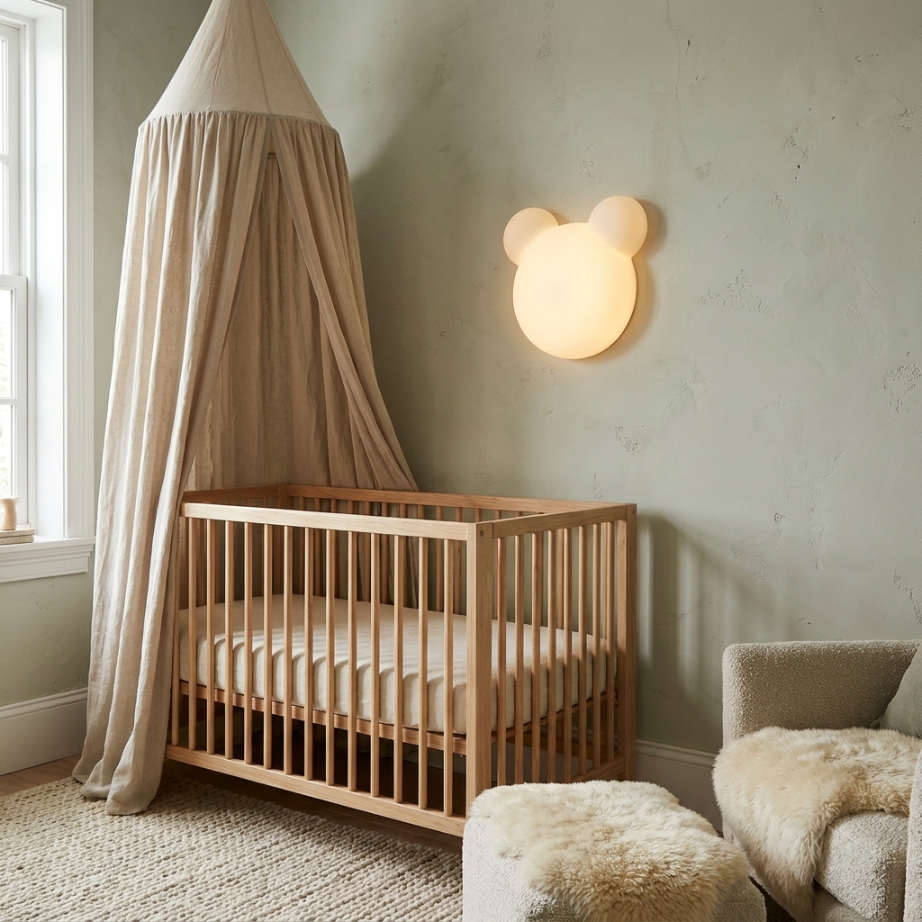 GlowUp - Cartoon Bear Shaped LED Wall Light lifestyle image - Higgsfield lux20v1 - a18