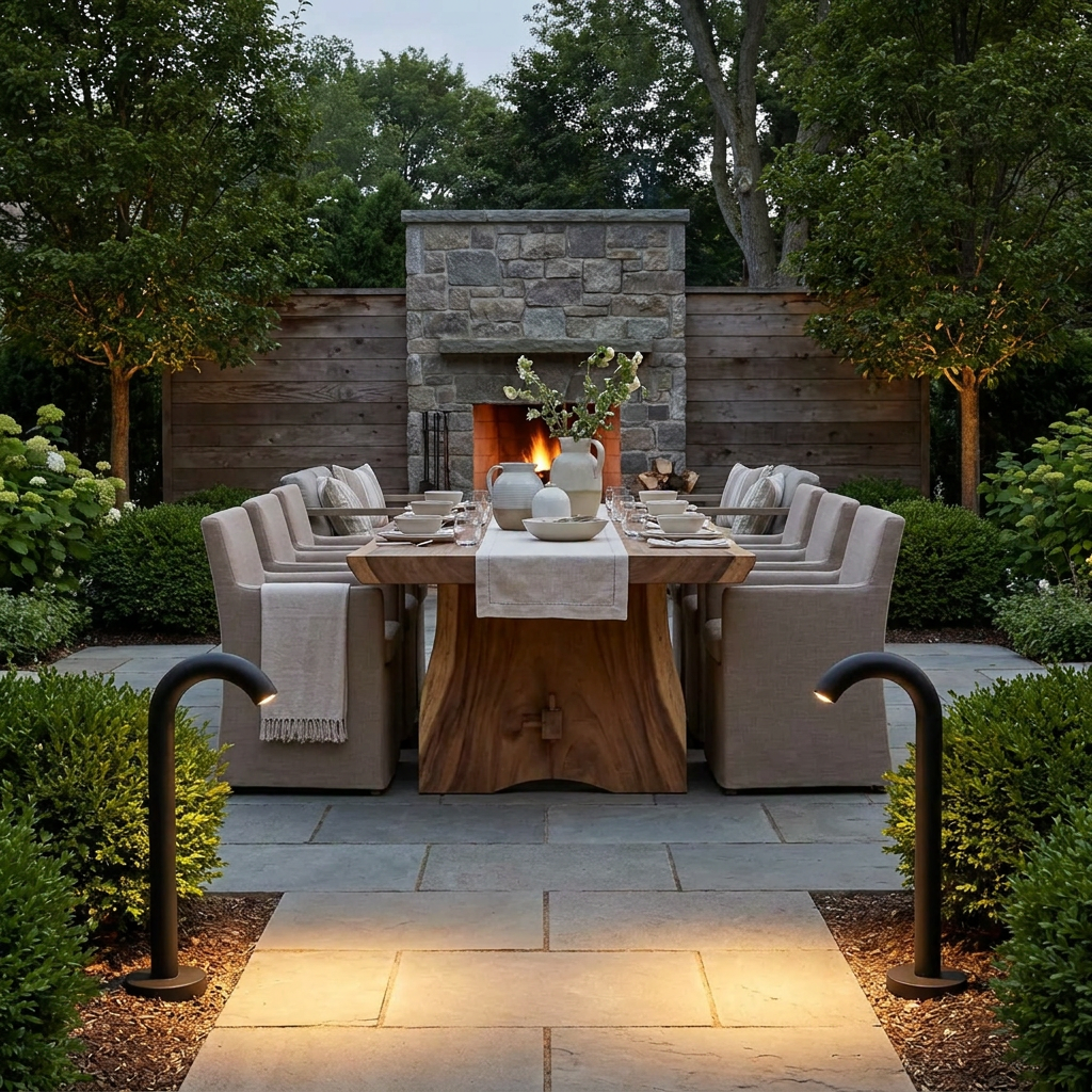 Waterlight for the Garden IP65 Waterproof Outdoor Lamp lifestyle image - Higgsfield lux20v1 - a7