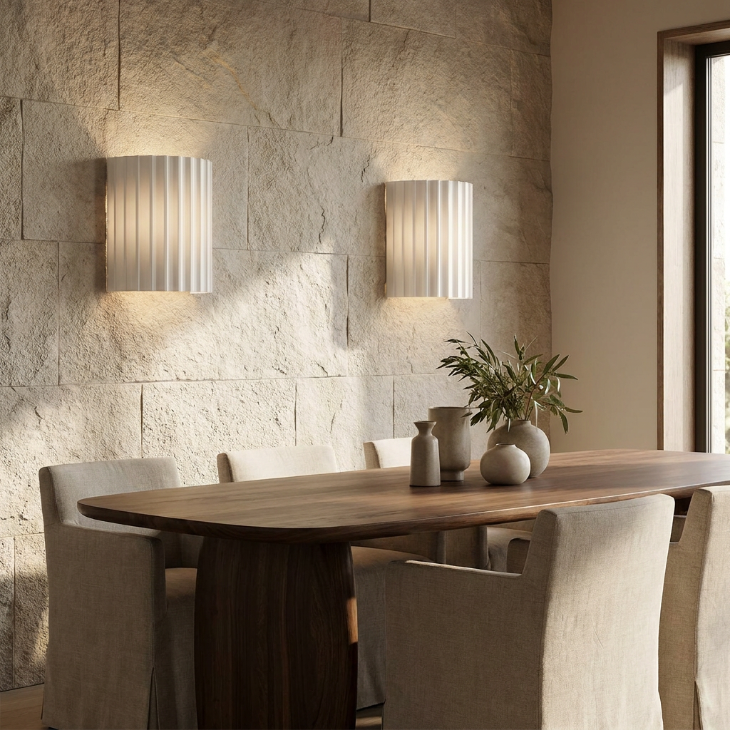 Nordic Resin Clarity Minimalist Wall Light lifestyle image - Higgsfield lux20v1 - a7