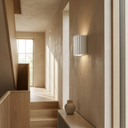 Nordic Resin Clarity Minimalist Wall Light lifestyle image - Higgsfield lux20v1 - a11