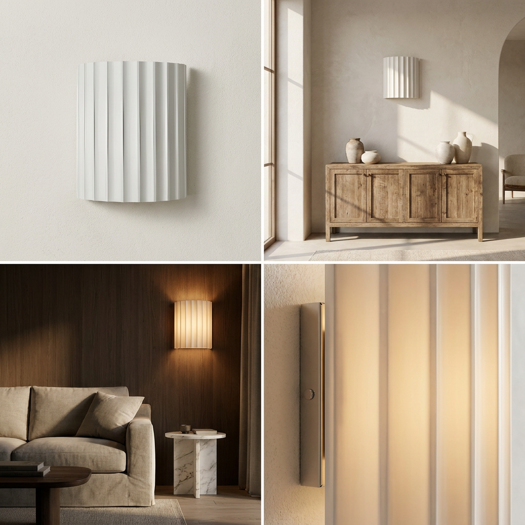 Nordic Resin Clarity Minimalist Wall Light lifestyle image - Higgsfield lux20v1 - a15