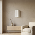 Nordic Resin Clarity Minimalist Wall Light lifestyle image - Higgsfield lux20v1 - a17