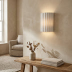 Nordic Resin Clarity Minimalist Wall Light lifestyle image - Higgsfield lux20v1 - a18