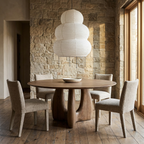 Japanese Wabi Sabi White Rice Paper Table Lamp lifestyle image - Higgsfield lux20v1 - a7
