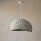 Nordic Wabi Sabi Fiberglass Pendant Light lifestyle image - Higgsfield lux20v1 - a2