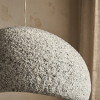 Nordic Wabi Sabi Fiberglass Pendant Light lifestyle image - Higgsfield lux20v1 - a3