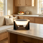 Illuminated Landing Modern Solar Iron Outdoor Lamp lifestyle image - Higgsfield lux20v1 - a10