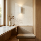 Midnight Glow Minimalist Cement Indoor Outdoor Wall Light lifestyle image - Higgsfield lux20v1 - a10