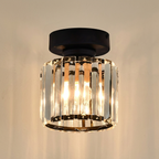 Minimalist Glow Black Flush Mount lifestyle image - Higgsfield lux20v1 - a1
