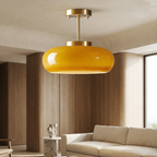 Shard Nordic Brass Glass Pendant Light lifestyle image - Higgsfield lux20v1 - a17