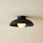 Radiant Translucent Glow Nordic Glass Ceiling Light lifestyle image - Higgsfield lux20v1 - a1