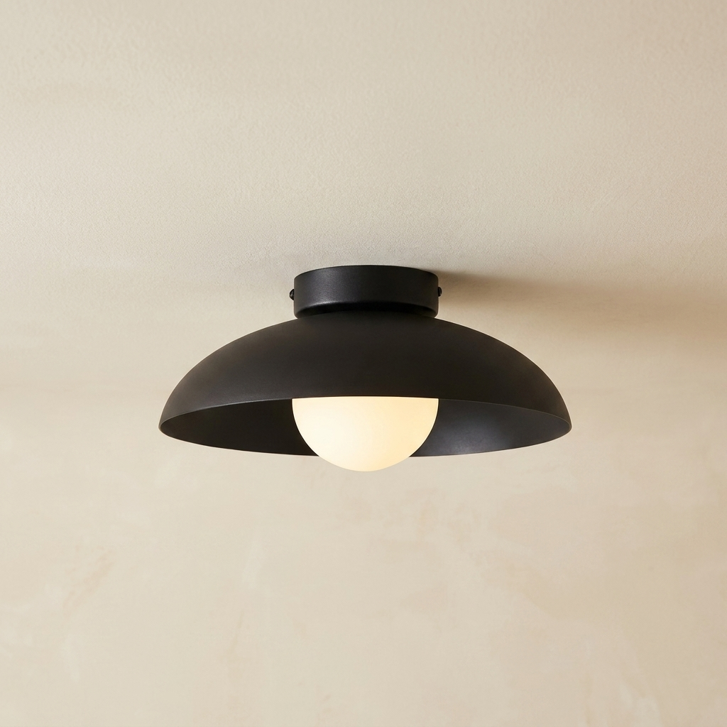 Radiant Translucent Glow Nordic Glass Ceiling Light lifestyle image - Higgsfield lux20v1 - a1