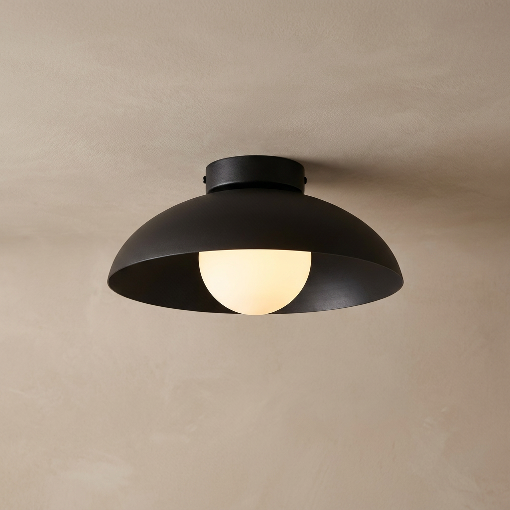 Radiant Translucent Glow Nordic Glass Ceiling Light lifestyle image - Higgsfield lux20v1 - a2