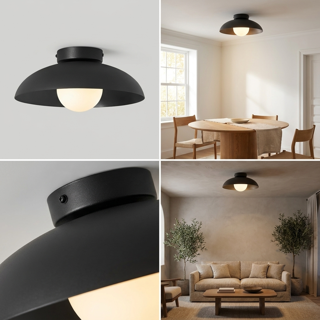 Radiant Translucent Glow Nordic Glass Ceiling Light lifestyle image - Higgsfield lux20v1 - a3