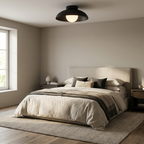 Radiant Translucent Glow Nordic Glass Ceiling Light lifestyle image - Higgsfield lux20v1 - a8