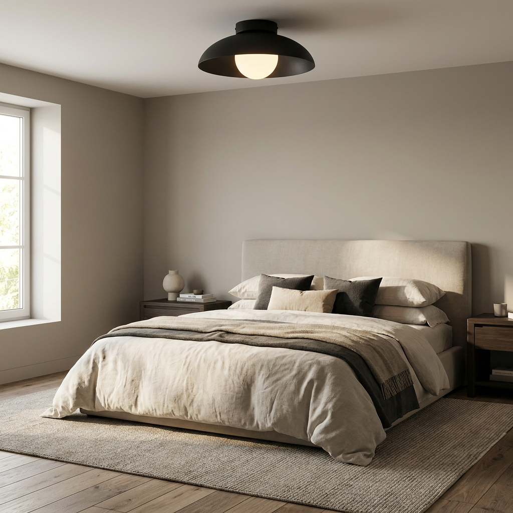 Radiant Translucent Glow Nordic Glass Ceiling Light lifestyle image - Higgsfield lux20v1 - a8