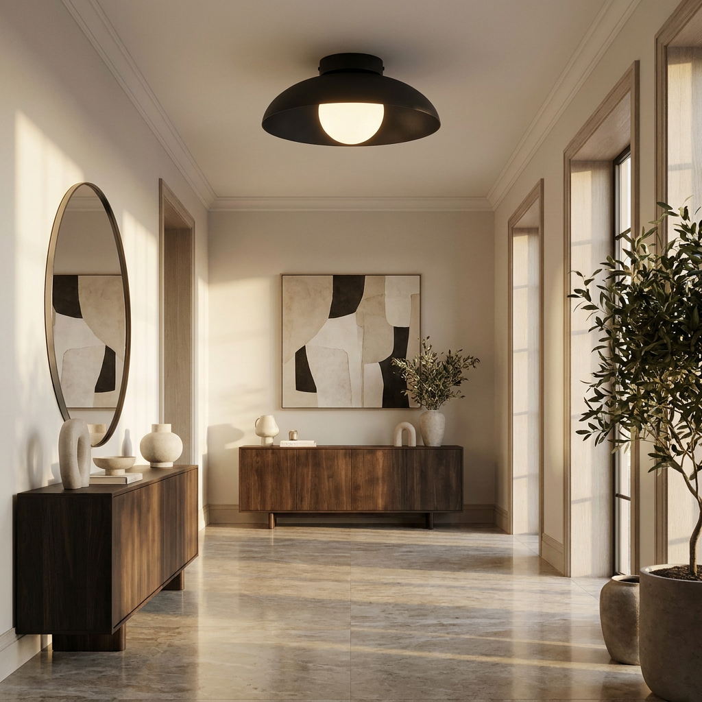 Radiant Translucent Glow Nordic Glass Ceiling Light lifestyle image - Higgsfield lux20v1 - a9