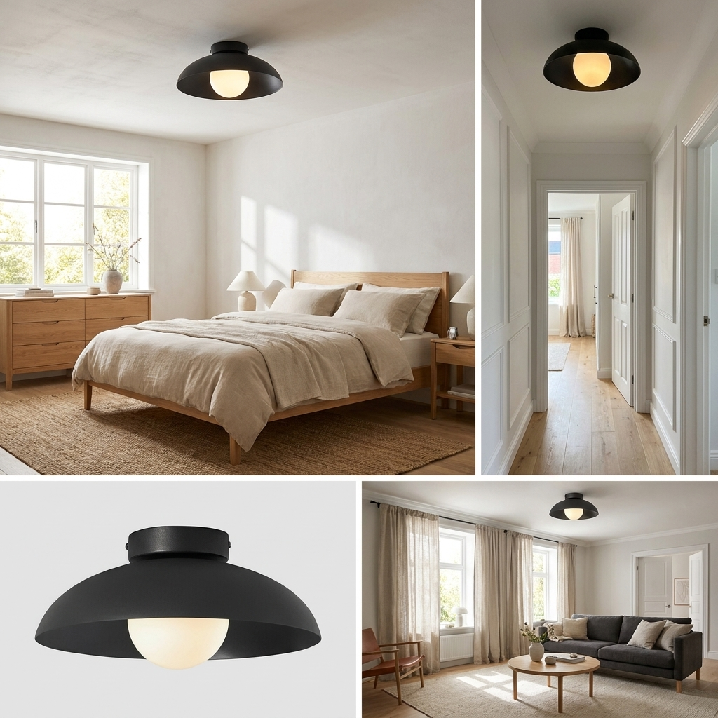 Radiant Translucent Glow Nordic Glass Ceiling Light lifestyle image - Higgsfield lux20v1 - a18