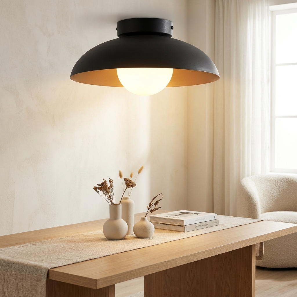 Radiant Translucent Glow Nordic Glass Ceiling Light lifestyle image - Higgsfield lux20v1 - a19