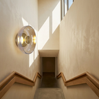 The Shimmering Glow Premium Minimalist Brass Wall Light lifestyle image - Higgsfield lux20v1 - a11
